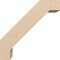 Ekena Millwork 5-inch W x 14-inch D x 14-inch H Burlington Rough Cedar Woodgrain TimberThane Knee Brace, Primed BRCUR05X14X14BURRCPR - alternate 2